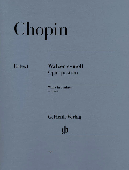 Chopin: Waltz e minor, Op. post.