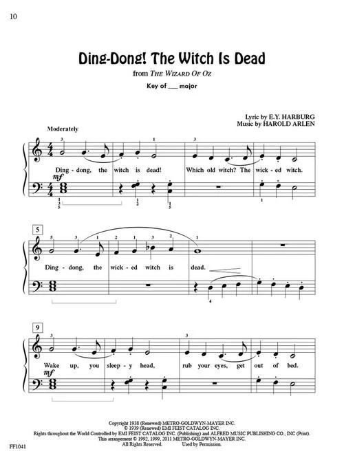 Faber Kids' Songs - ChordTime Piano - Level 2B - Image 4