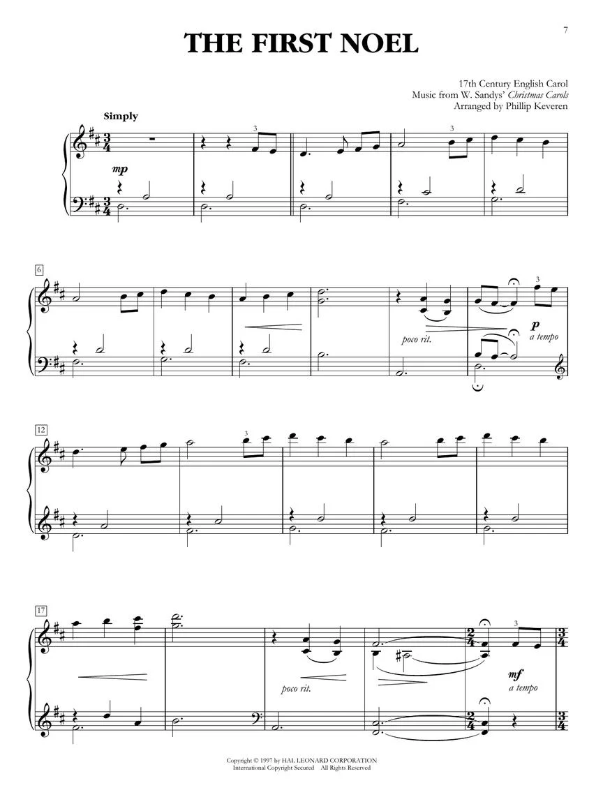 Christmas Reflections: 15 Calming Carols for Easy Solo Piano - Image 5