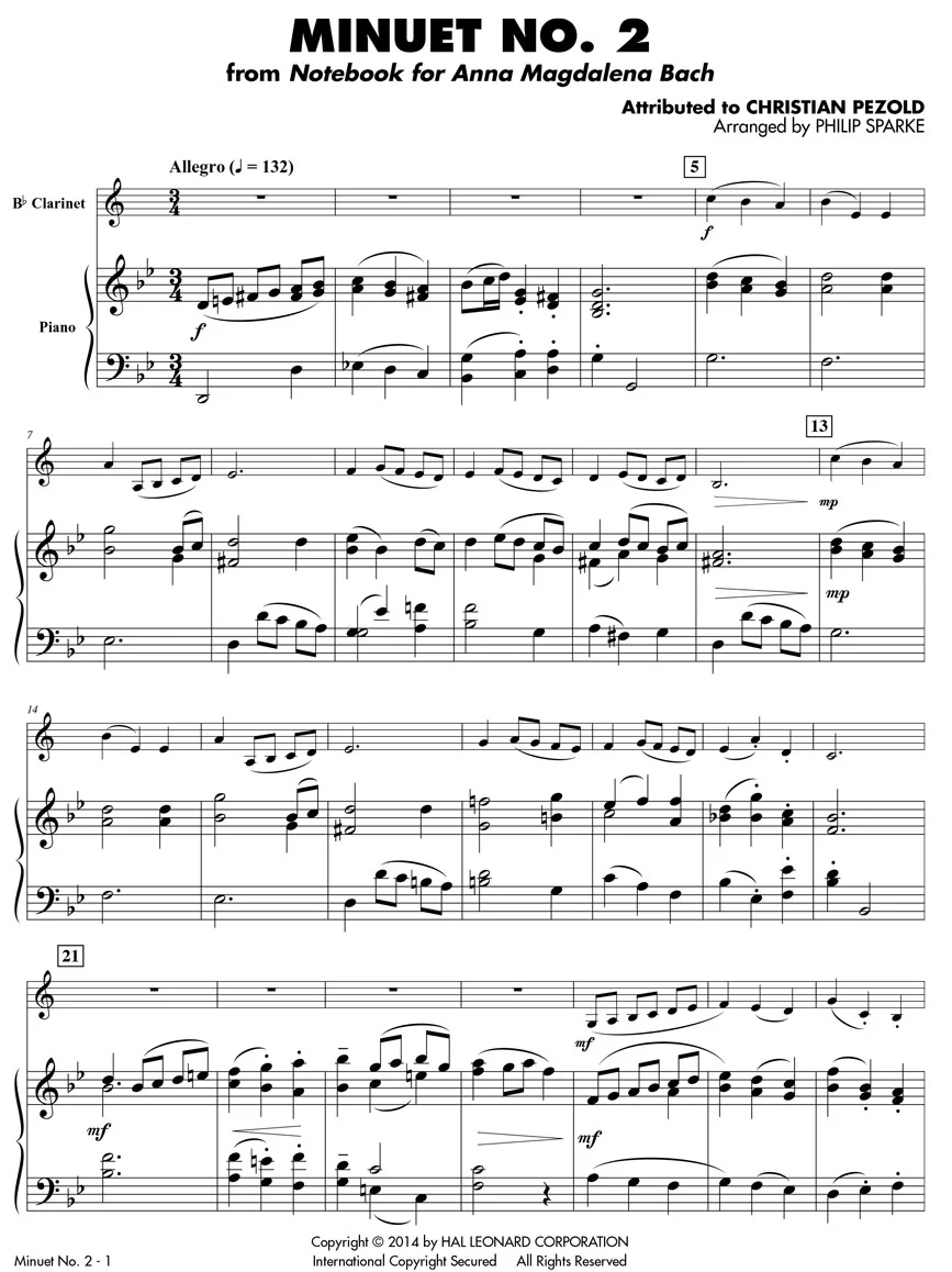 Classical Solos for Clarinet, Vol. 2 - 15 Easy Solos for Contest and Performance - Image 6
