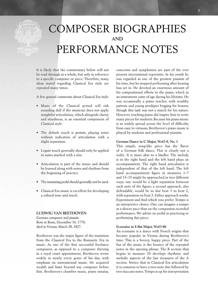 Classical Era - Early Intermediate - Schirmer Performance Editions - Image 5