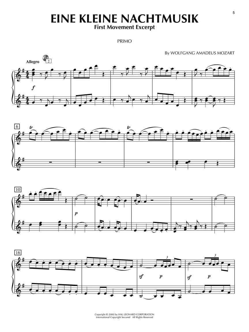 Classical for Two - Piano Duet Play-Along Volume 28 - Image 4