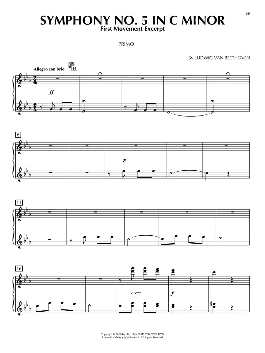 Classical for Two - Piano Duet Play-Along Volume 28 - Image 6