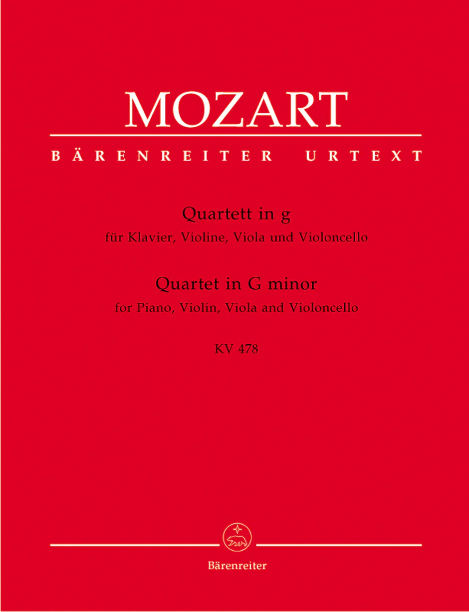 Clearance: Mozart Quartet for Piano, Violin, Viola and Violoncello in g minor K 478