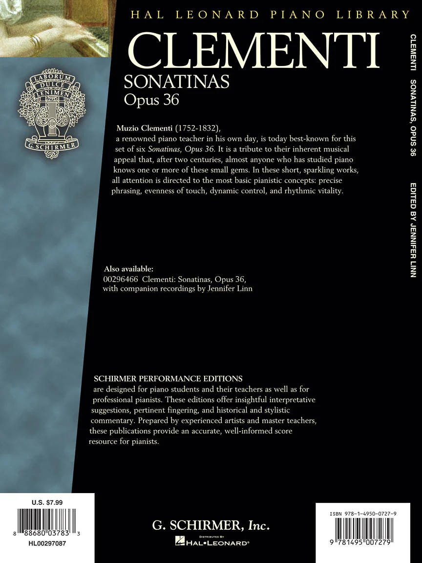 Clementi - Sonatinas, Op. 36 - Schirmer Performance Editions - Image 2