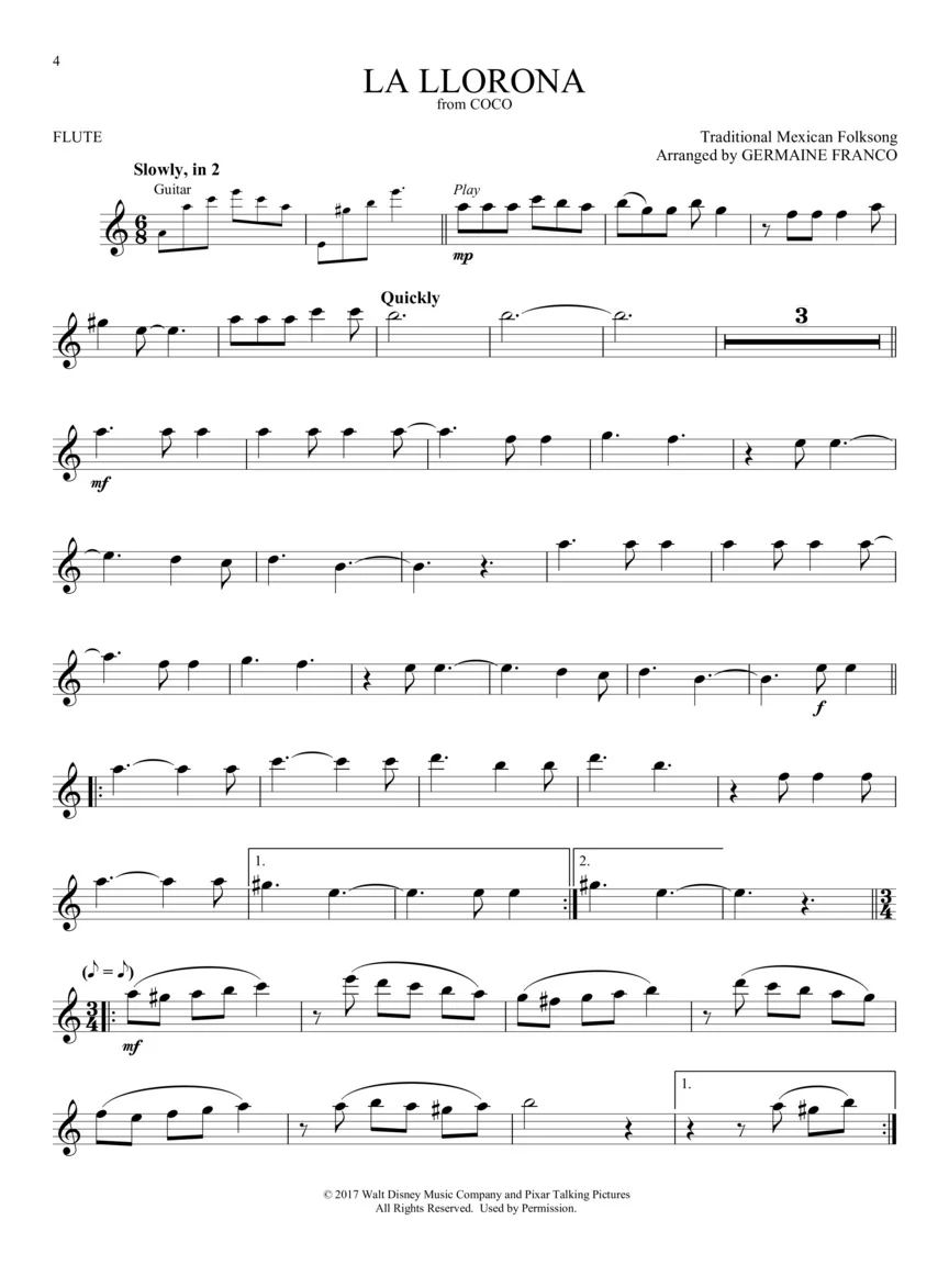 Coco - Instrumental Solos for Flute - Image 3