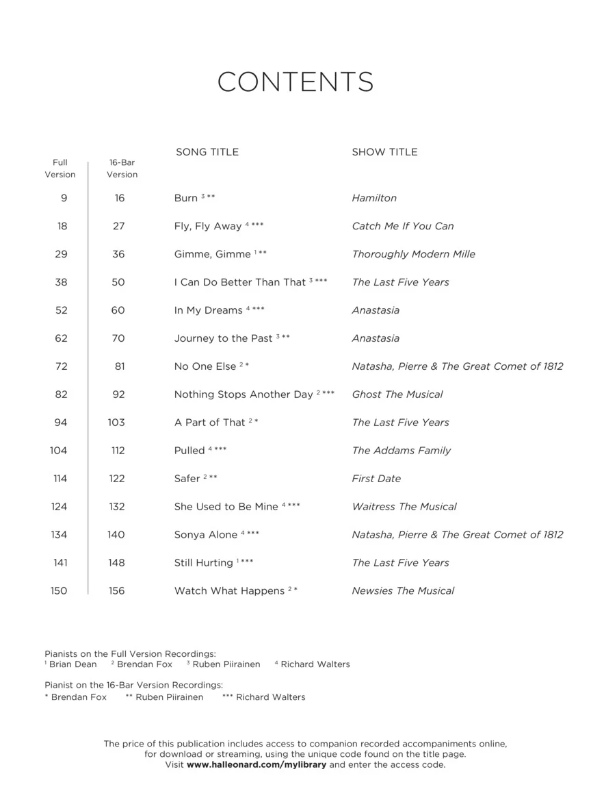 Contemporary Broadway Audition: Women's Edition - Book/Online Audio - Image 3