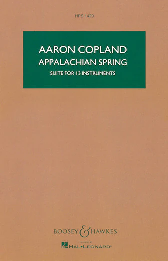 Copland: Appalachian Spring Suite for 13 Instruments (Study Score)