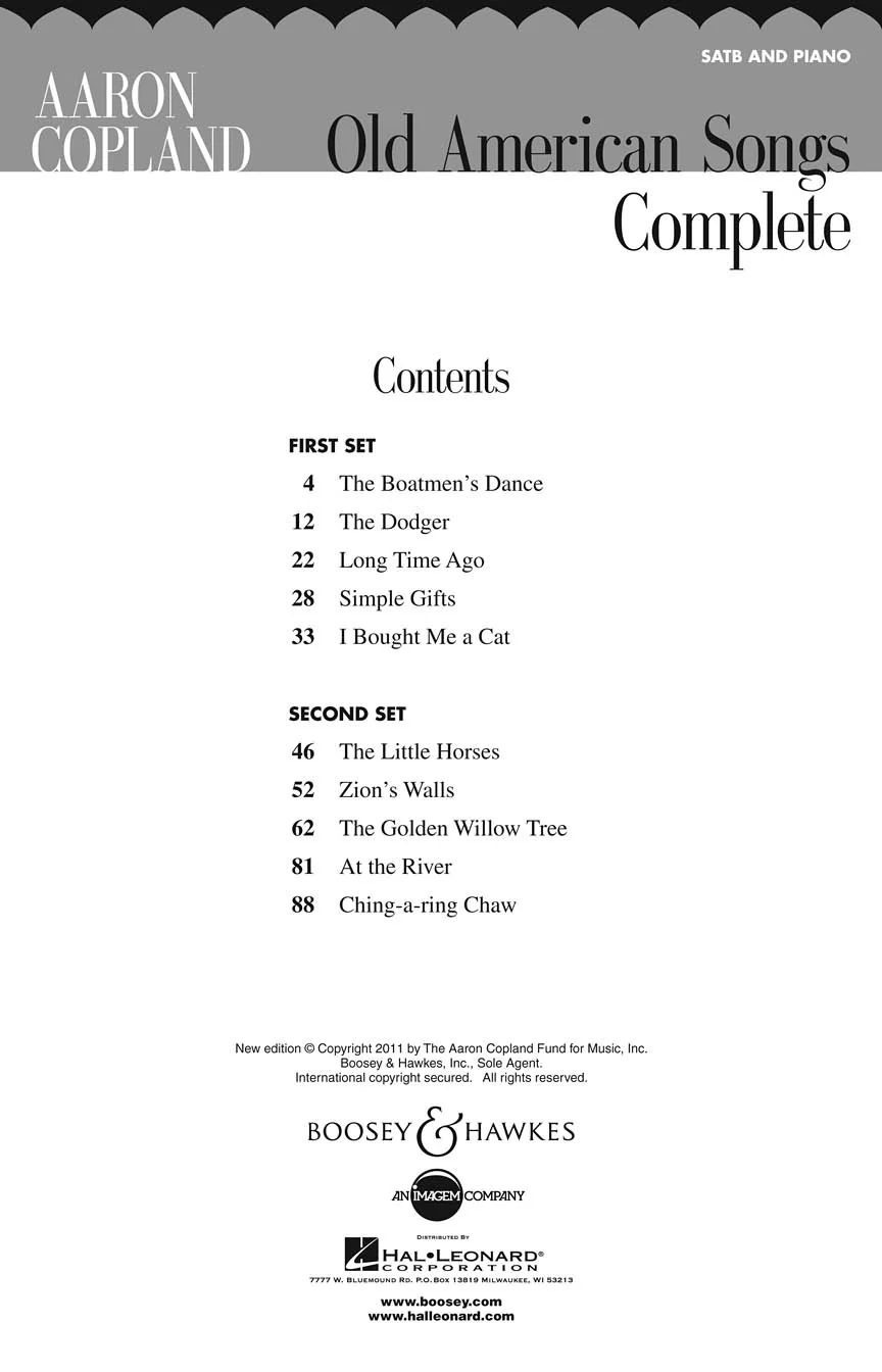 Copland: Old American Songs - Complete - Image 3