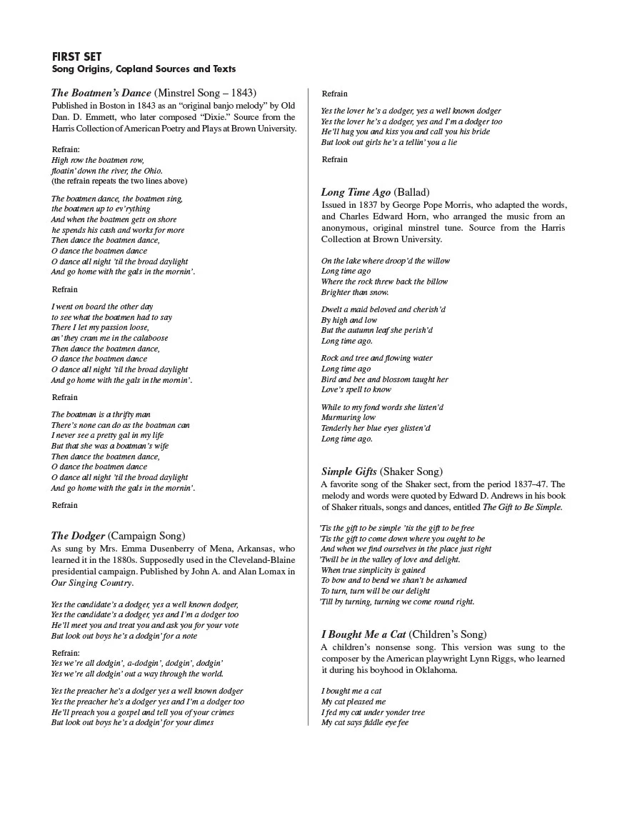 Copland: Old American Songs - Horn - Image 3