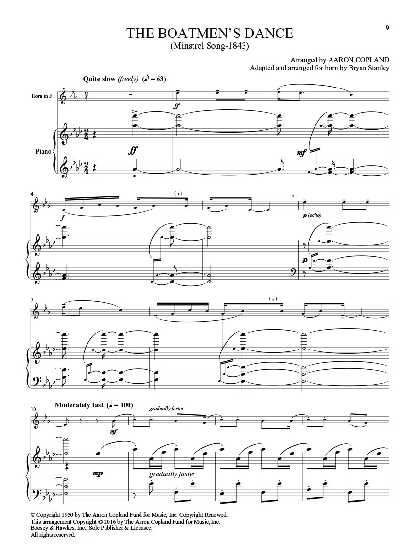 Copland: Old American Songs - Horn - Image 4