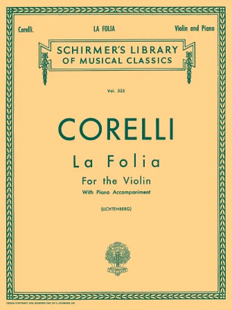 Corelli: La Folia Variations Violin and Piano