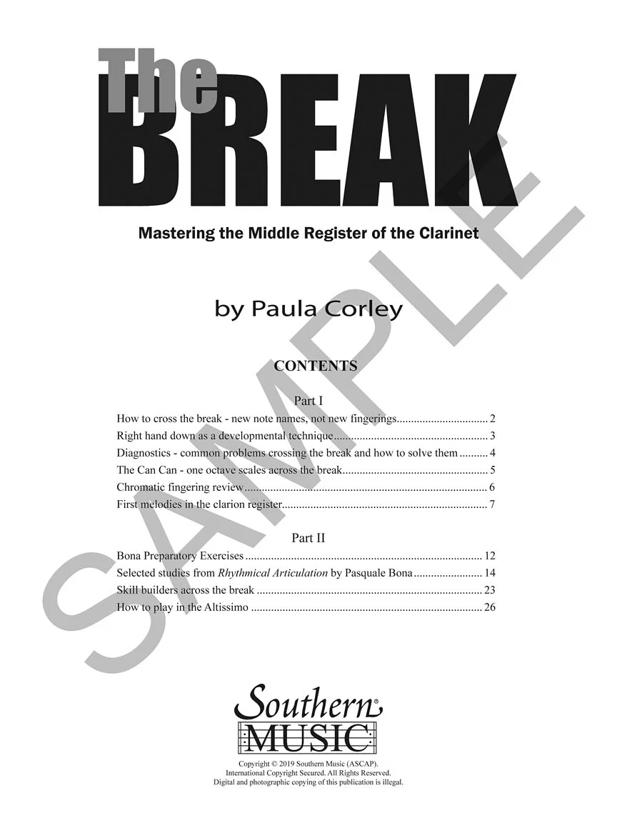 Break, The: Mastering the Middle Register of the Clarinet - Image 2