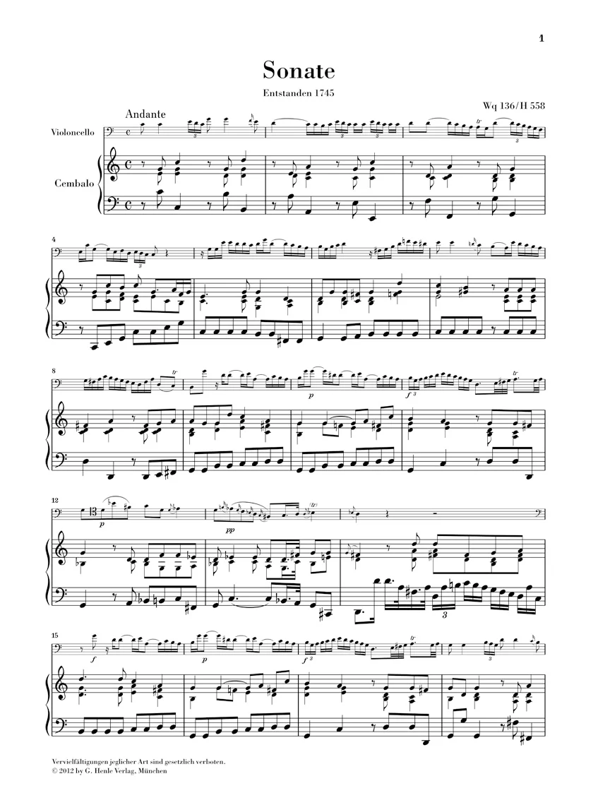 C.P.E. Bach: Gamba Sonatas Wq 88, 136, 137 - Image 2