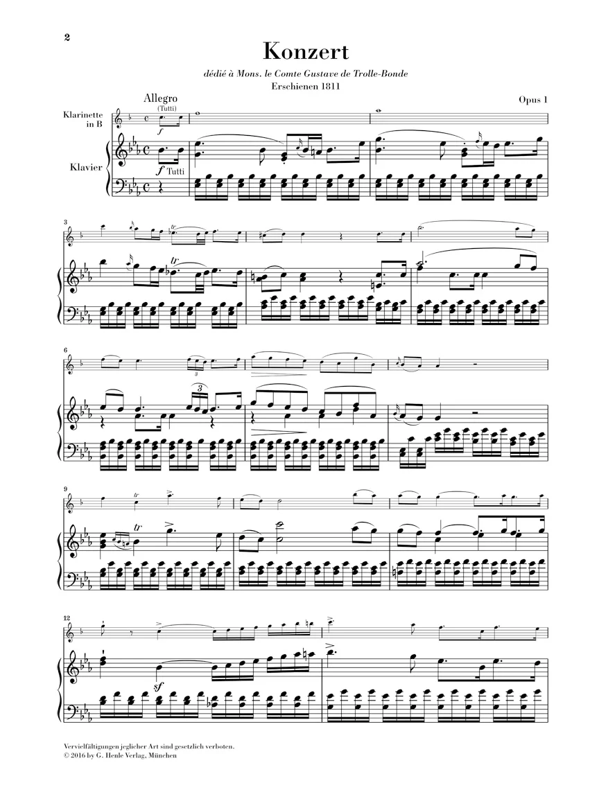 Crusell: Clarinet Concerto in E flat major, Op. 1 - Image 2