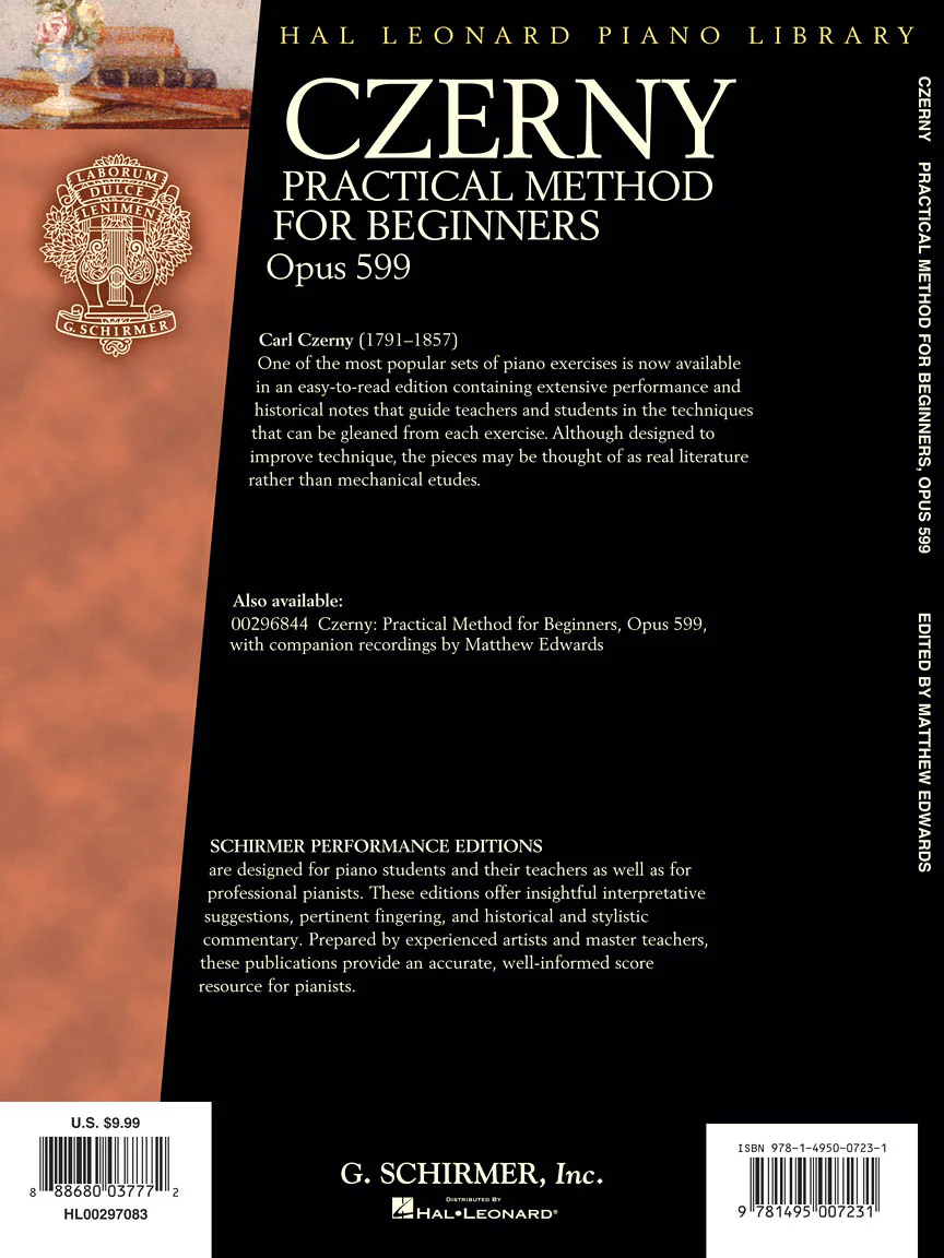 Czerny - Practical Method for Beginners, Op. 599 - Schirmer Performance Editions - Image 2