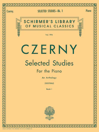 Czerny Selected Studies, Book 1: Upper Elementary and Lower Middle Grades