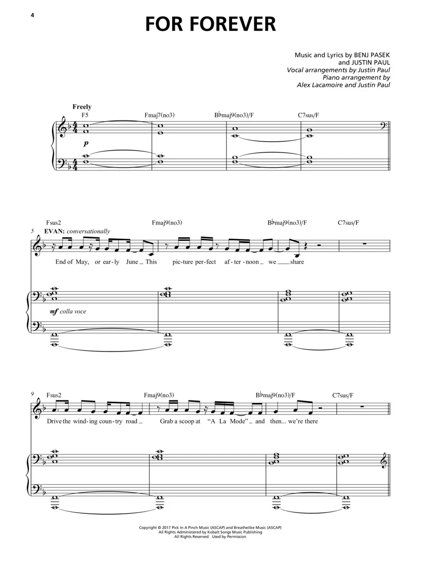 Dear Evan Hansen Music Minus One Vocal - Image 3