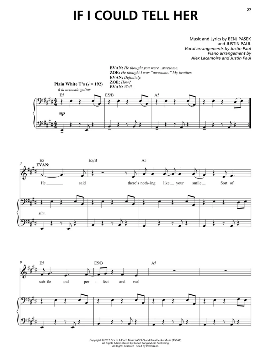 Dear Evan Hansen Music Minus One Vocal - Image 4