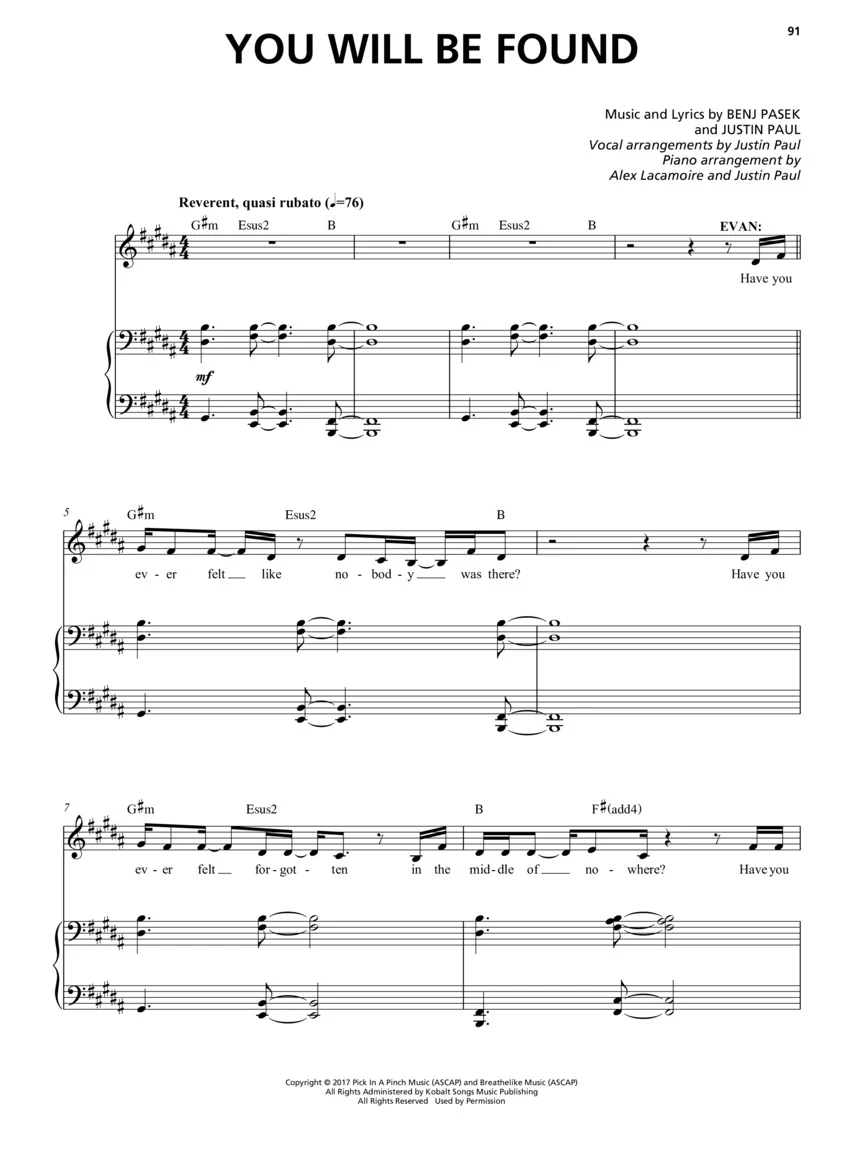 Dear Evan Hansen Vocal Selections - Image 7