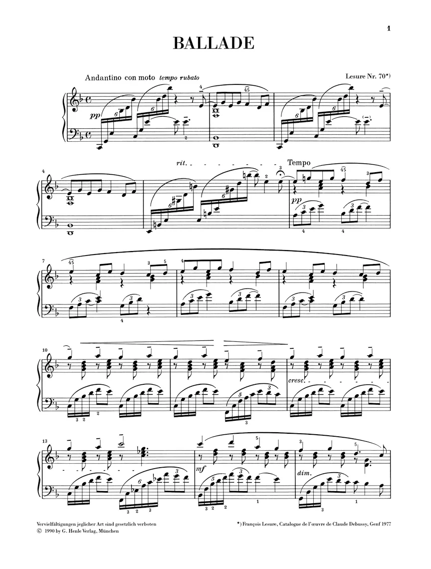 Debussy: Ballade - Image 2