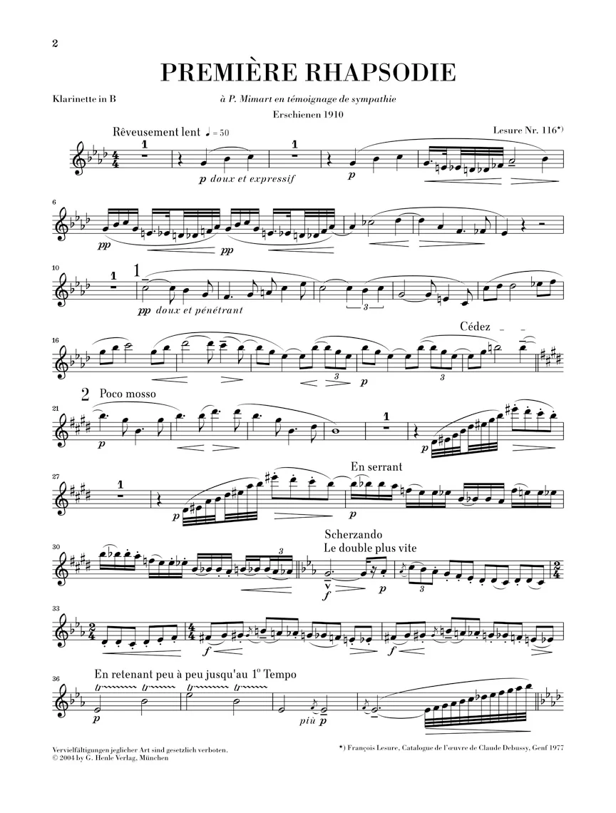 Debussy: Première Rhapsodie and Petite Pièce - Image 3