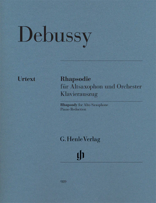 Debussy: Rhapsody for Alto Saxophone and Orchestra (Piano Reduction)