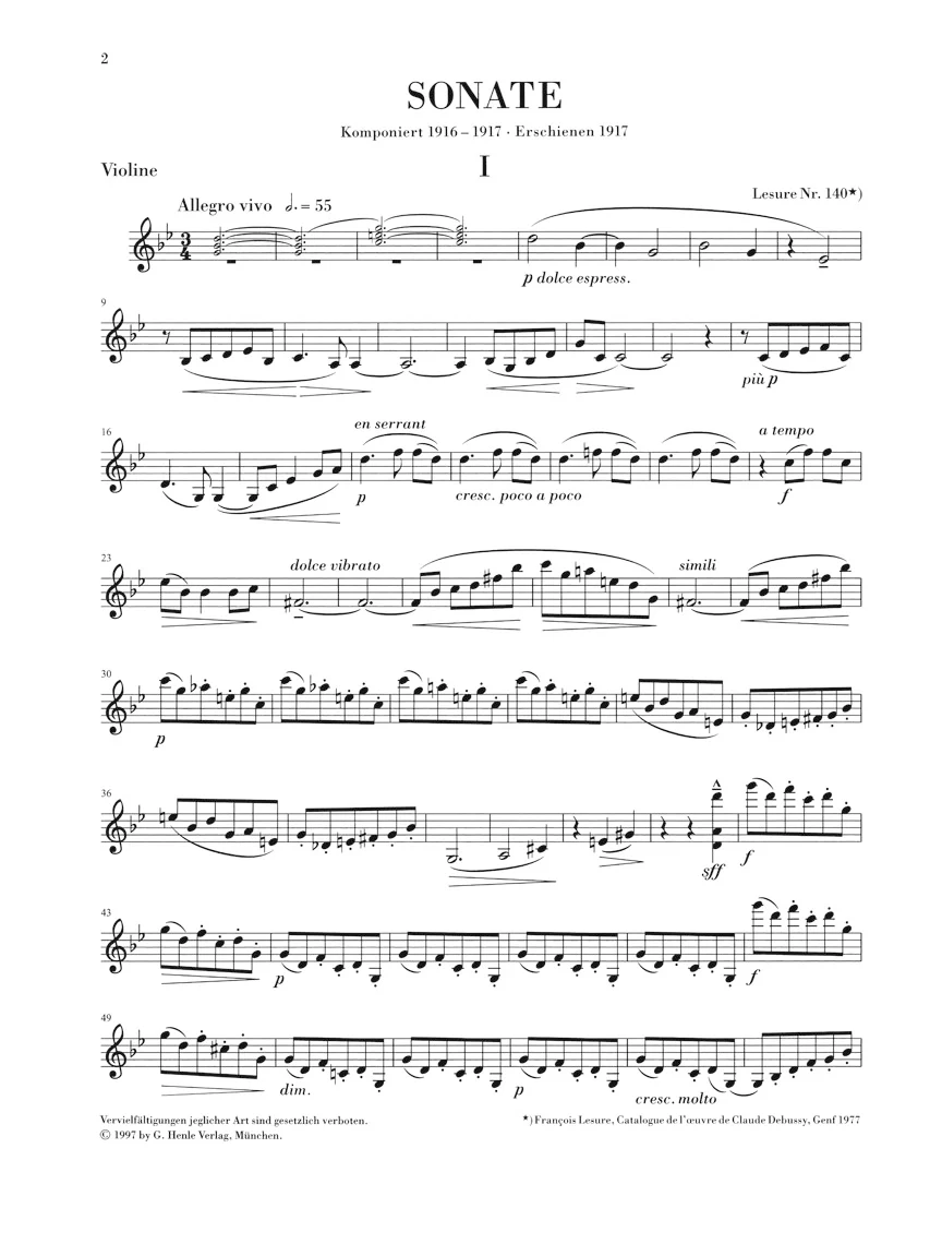 Debussy: Sonata for Violin and Piano - Image 4