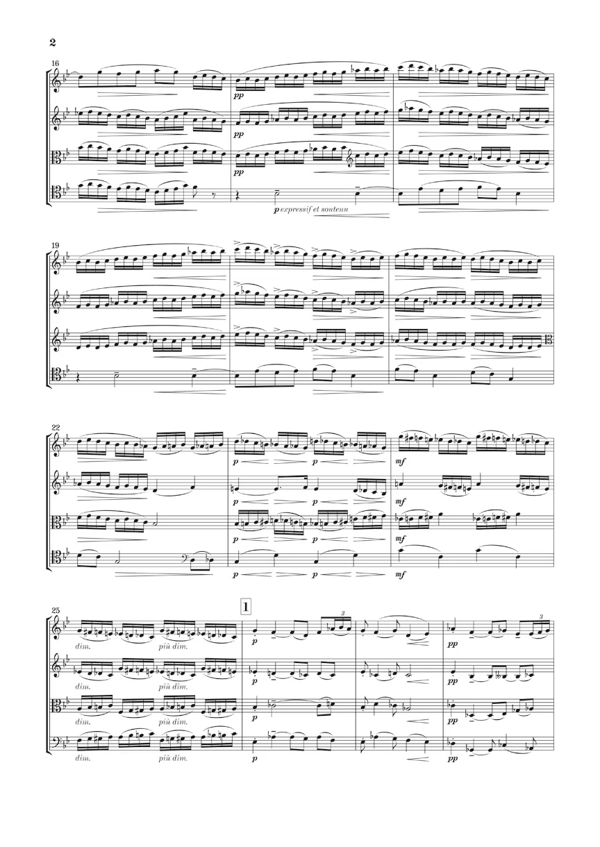 Debussy: String Quartet (Study Score) - Image 3