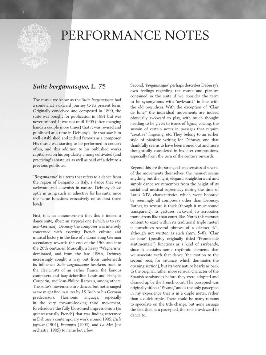 Debussy - Suite bergamasque - Schirmer Performance Editions - Image 3