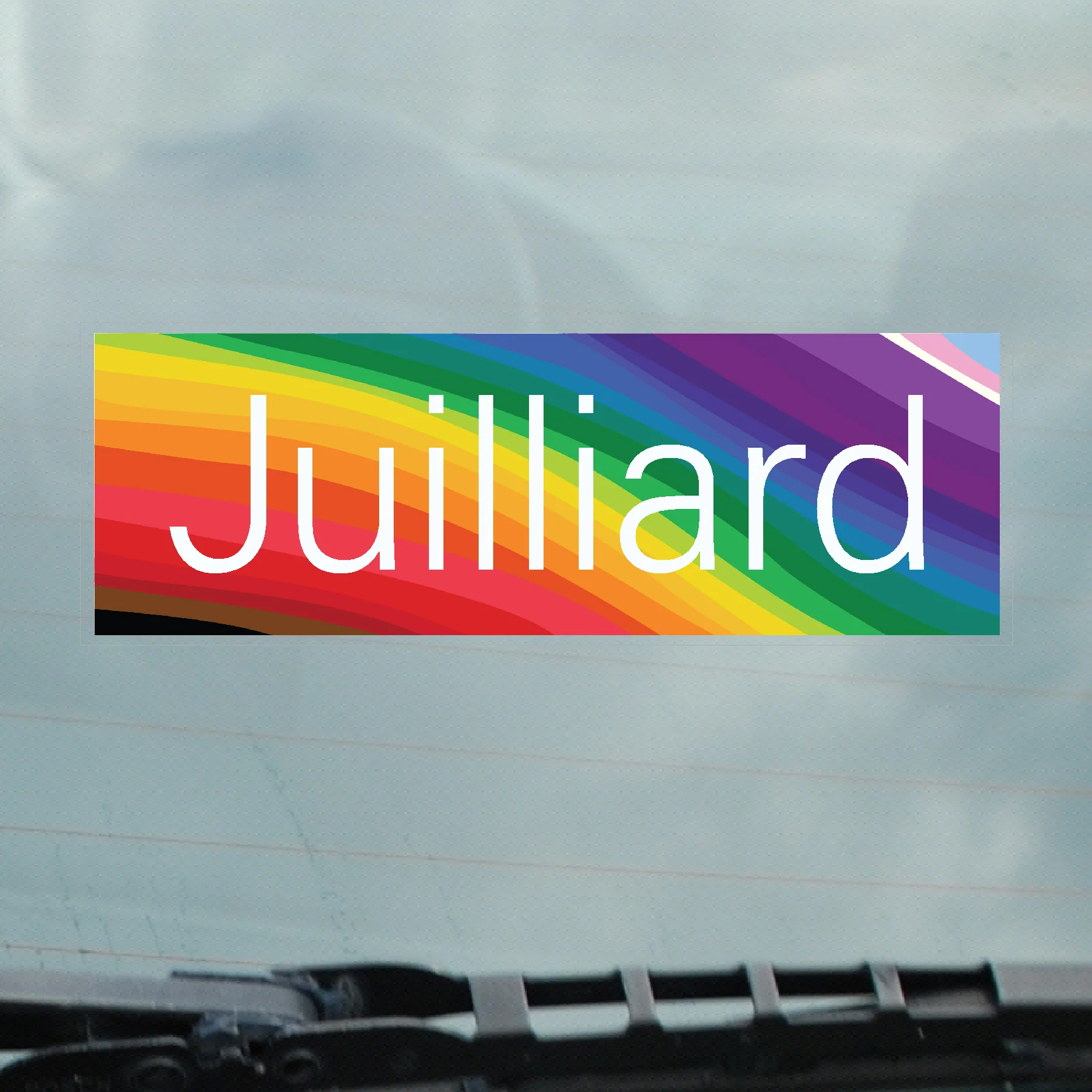 Decal: Juilliard Pride Xstatic Window Static Cling