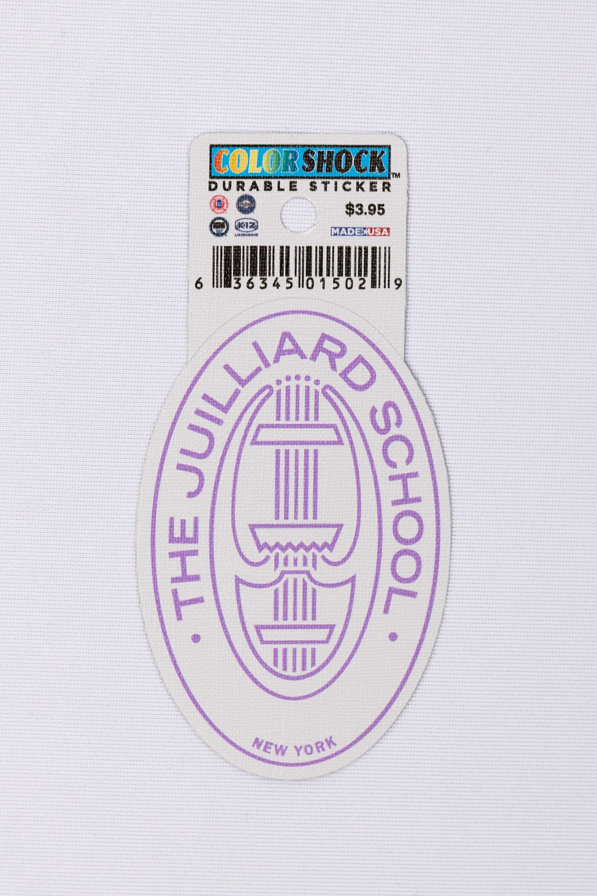 Decal: Juilliard Durable Seal Sticker (white background) for Cases, Etc - Image 3