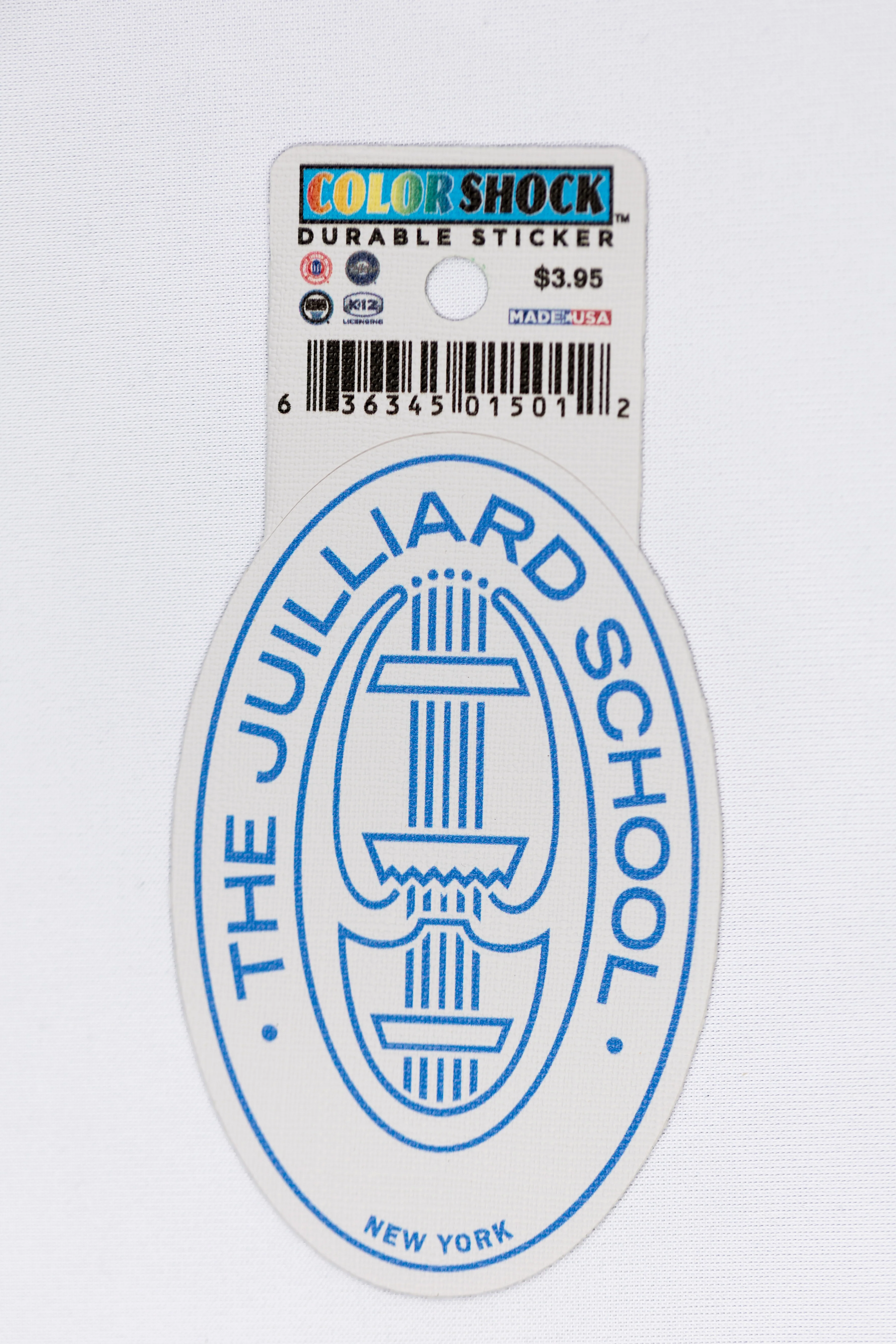 Decal: Juilliard Durable Seal Sticker (white background) for Cases, Etc - Image 4