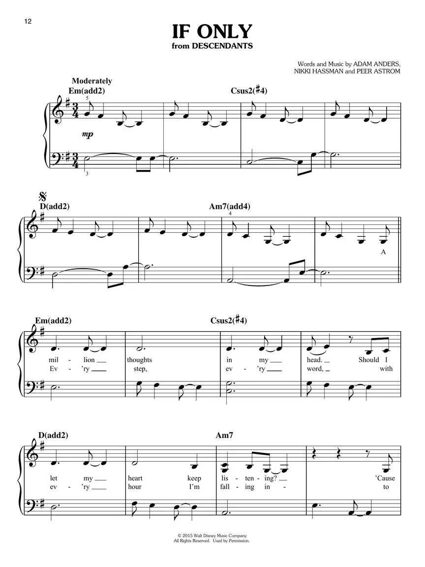 Descendants Easy Piano Collection - Image 4