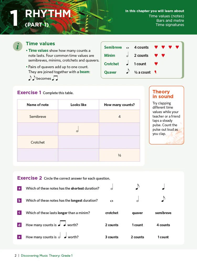 Discovering Music Theory Grade 1 - Image 4