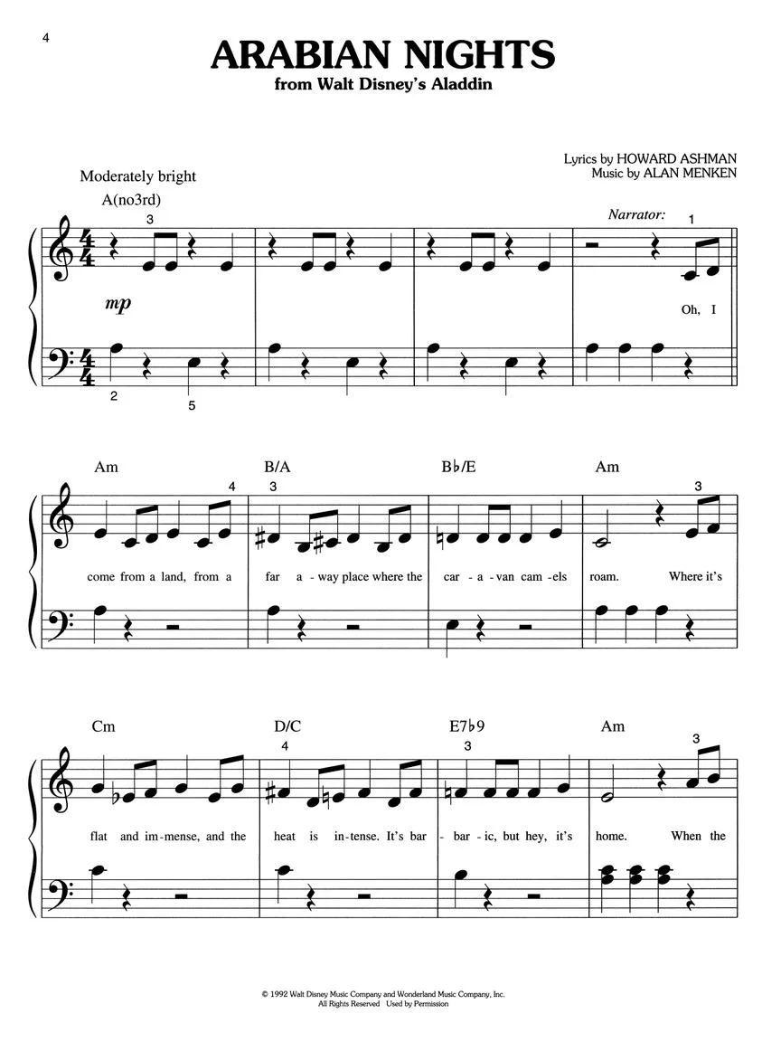 Disney Giant Movie Hits - Big-Note Piano - Image 3