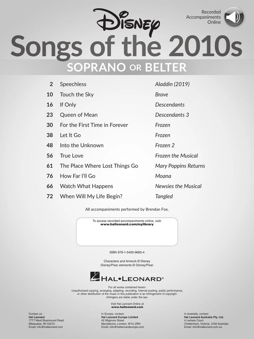 Disney Songs of the 2010s: Soprano or Belter - Image 2