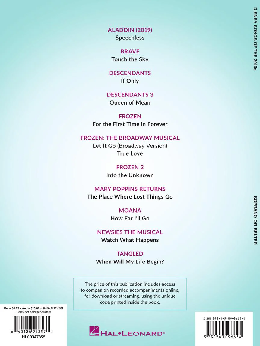 Disney Songs of the 2010s: Soprano or Belter - Image 6