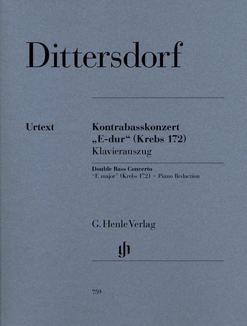 Dittersdorf: Double Bass Concerto in "E major" (Krebs 172)