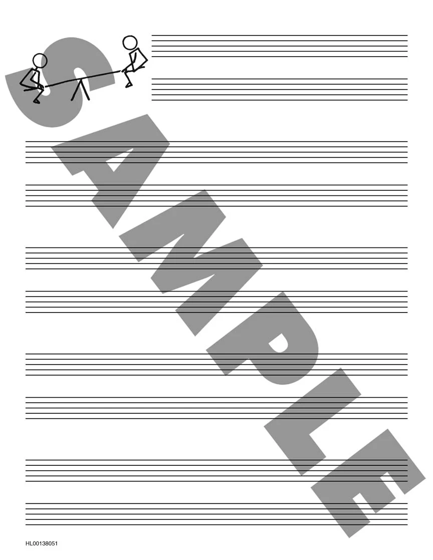 Burnam A Dozen a Day - Music Staff Paper - Image 4