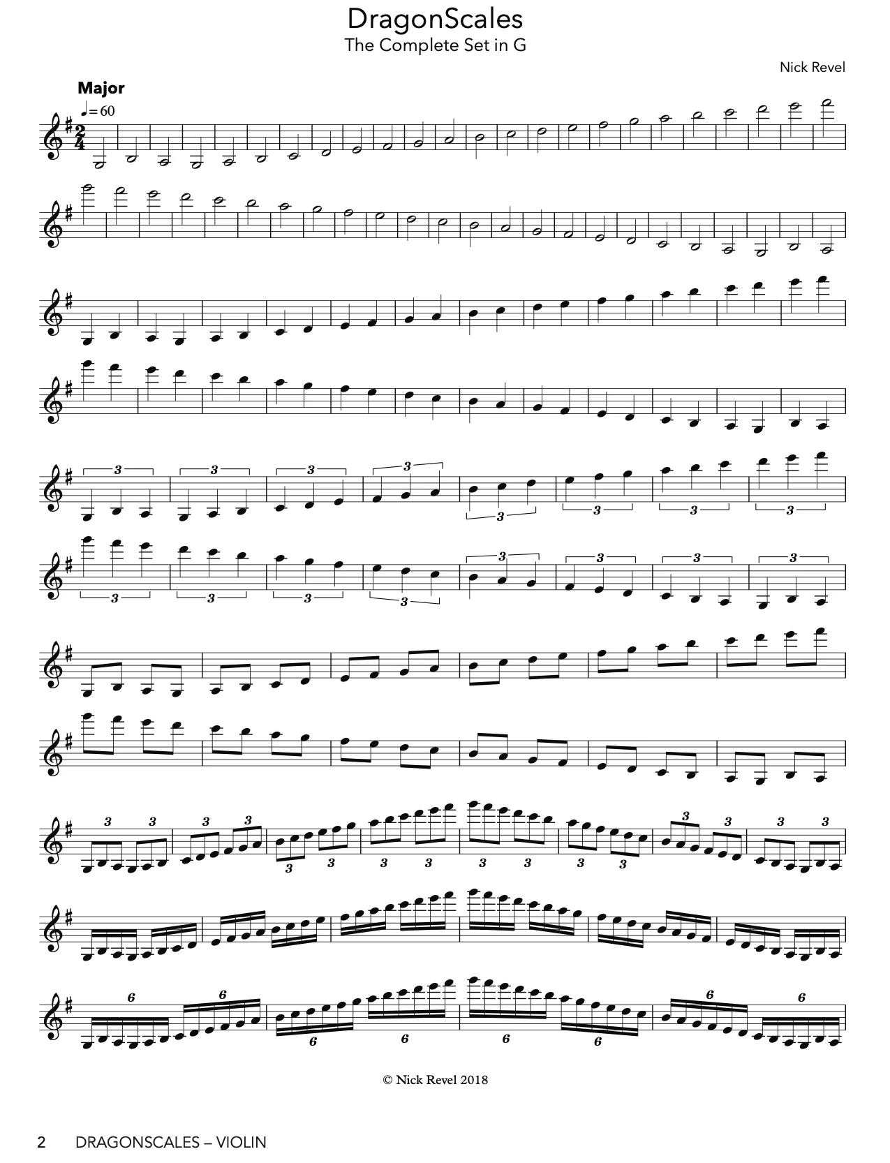 Revel: DragonScales 3-Octave Scales and Arpeggios for Violin - Image 2