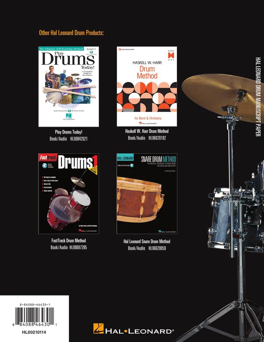Hal Leonard Drum Manuscript Paper - Image 4