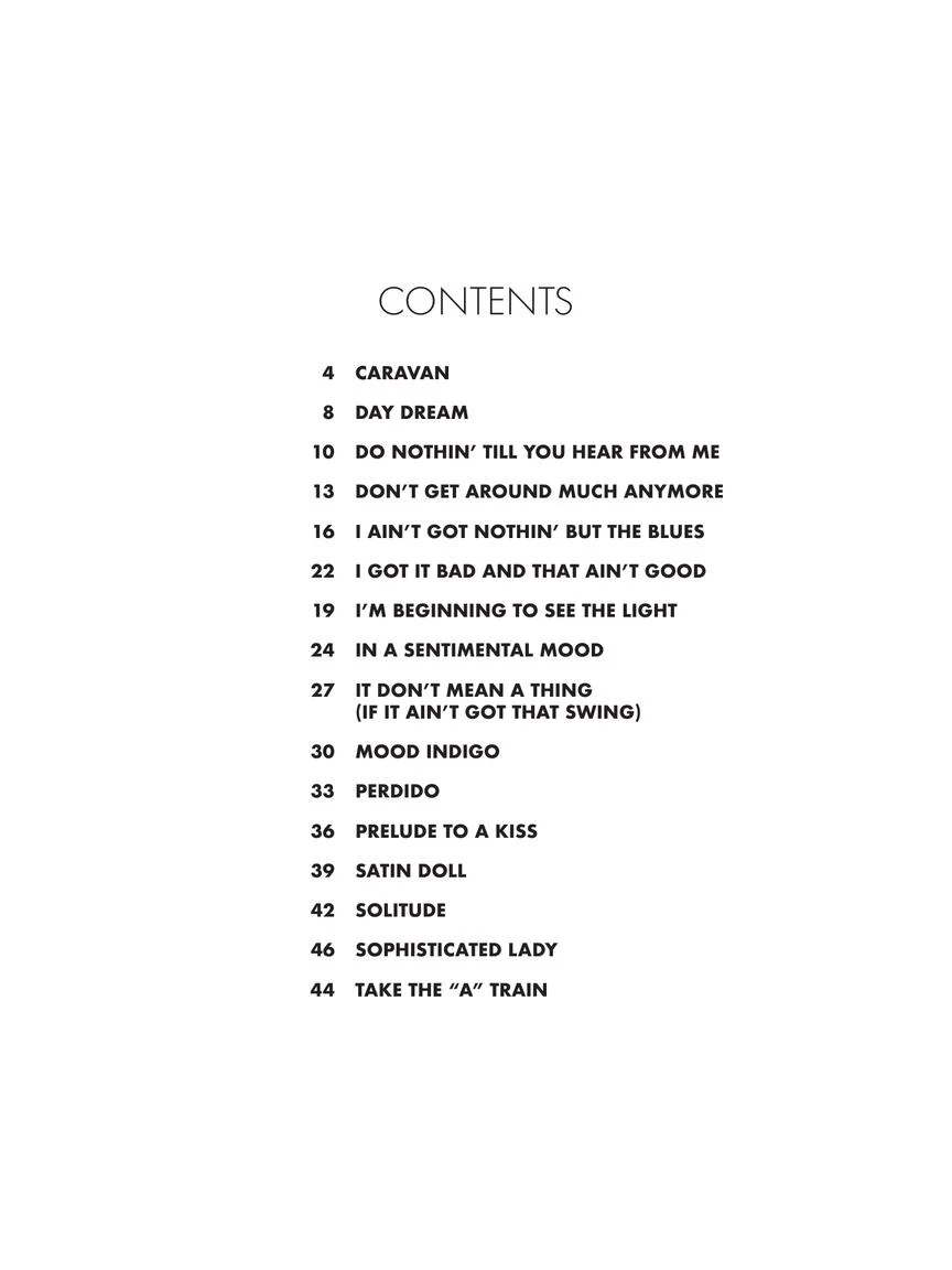 Duke Ellington 16 Jazz Classics Arranged for Easy Piano - Image 2