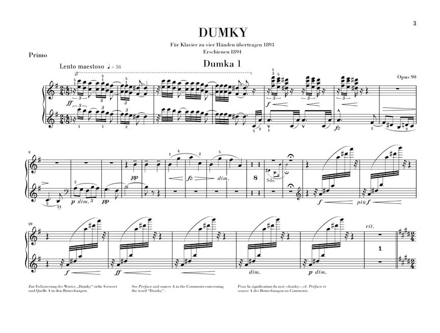 Dvořák: Dumky - Piano Trio, Op. 90 - Image 3