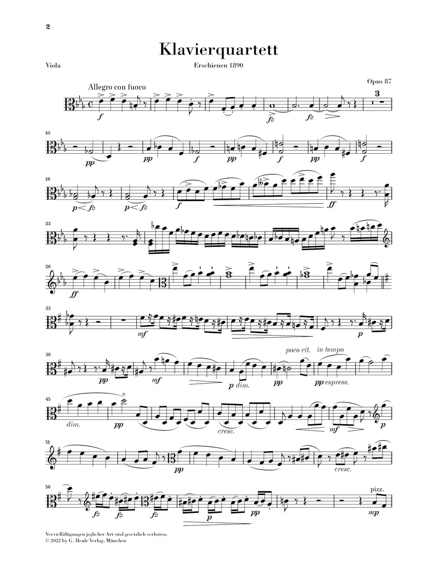 Dvořák: Piano Quartet E flat major, Op. 87 - Image 4