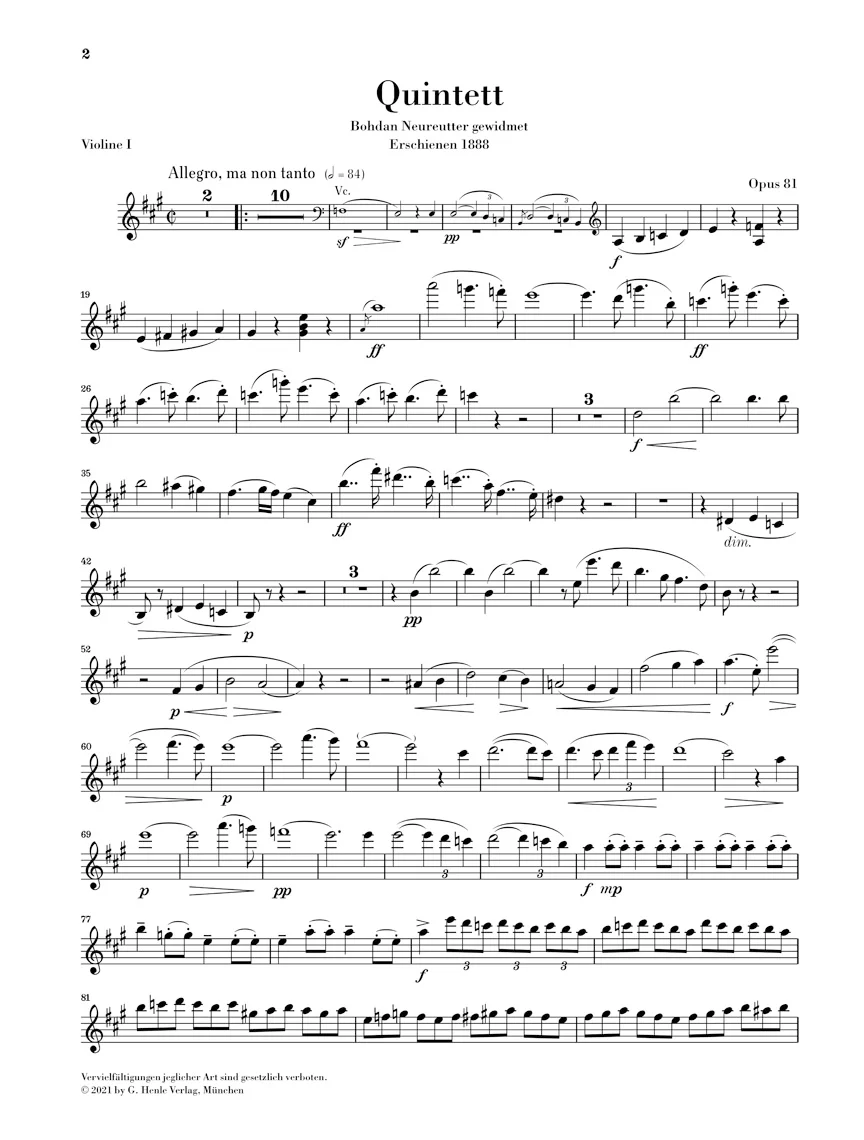 Dvořák: Piano Quintet in A major, Op. 81 - Image 6