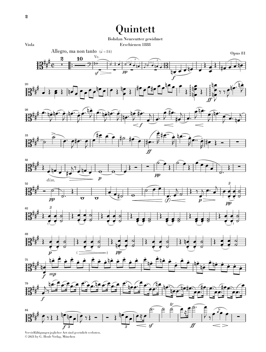 Dvořák: Piano Quintet in A major, Op. 81 - Image 8