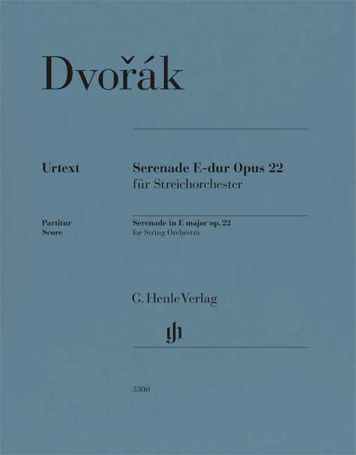 Dvořák: Serenade E major, Op. 22 for String Orchestra (Score)