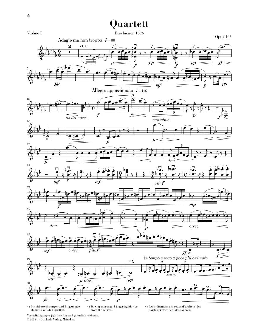 Dvořák: String Quartet in A flat major, Op. 105 - Image 2