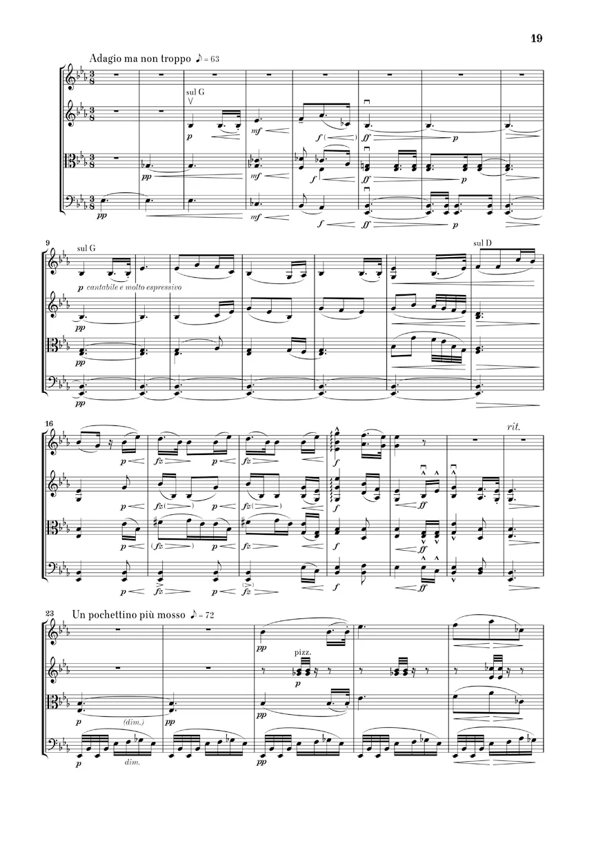 Dvořák: String Quartet in G major, Op. 106 (Study Score) - Image 4